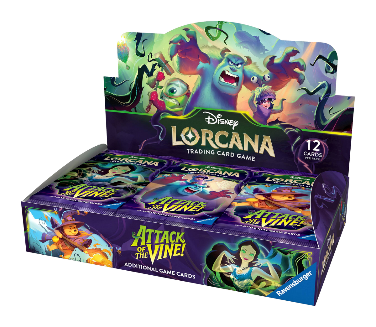 Disney Lorcana Attack of the Vine sealed booster display box, factory sealed